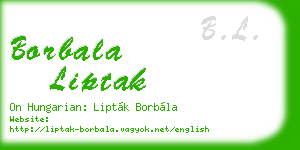 borbala liptak business card